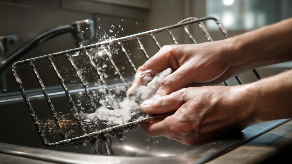 Bahnbrechender Trick: So werden angebrannte Ofenroste wieder wie neu